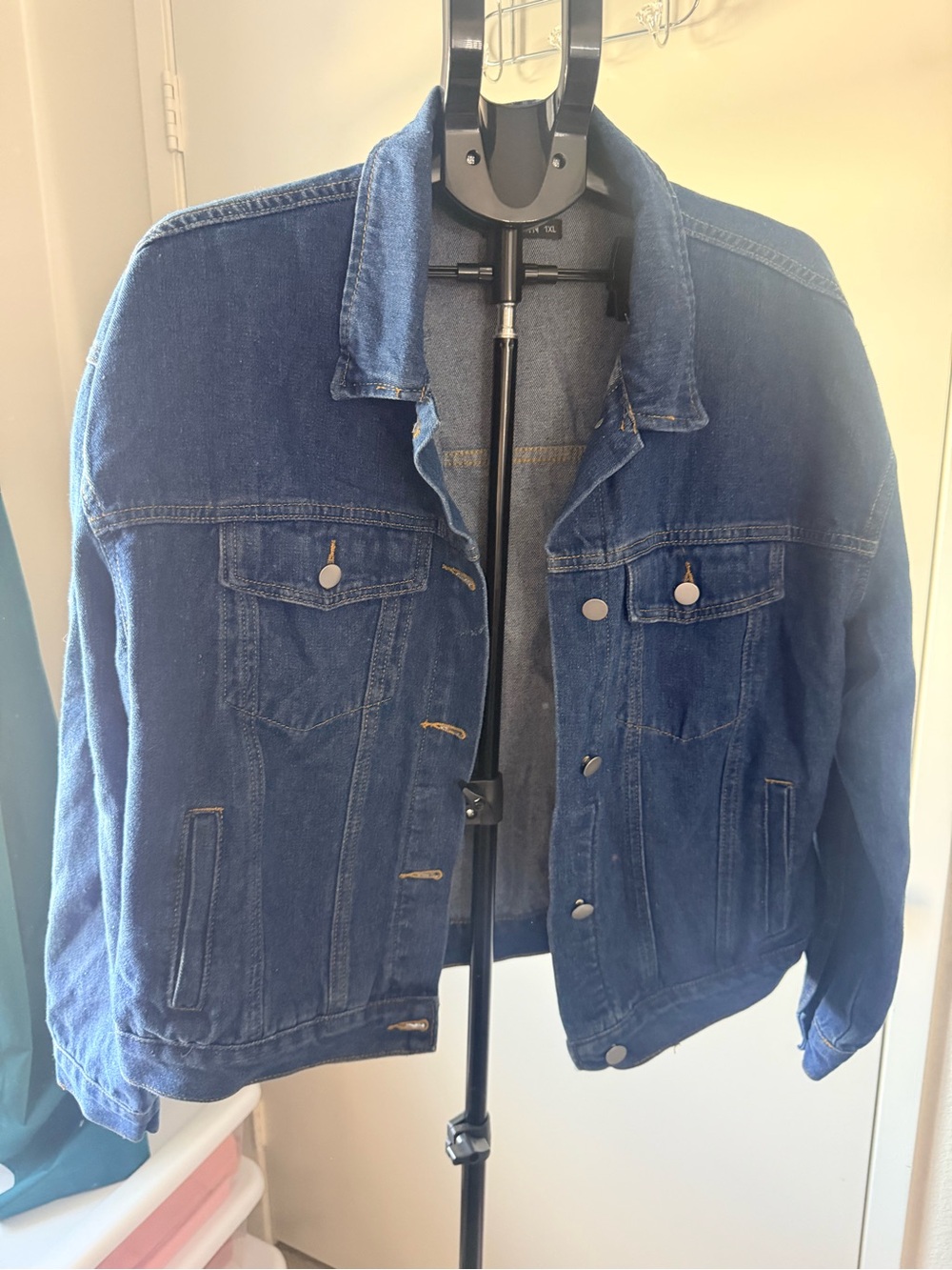 SHEIN Blue Denim Jacket - Casual Trucker Style